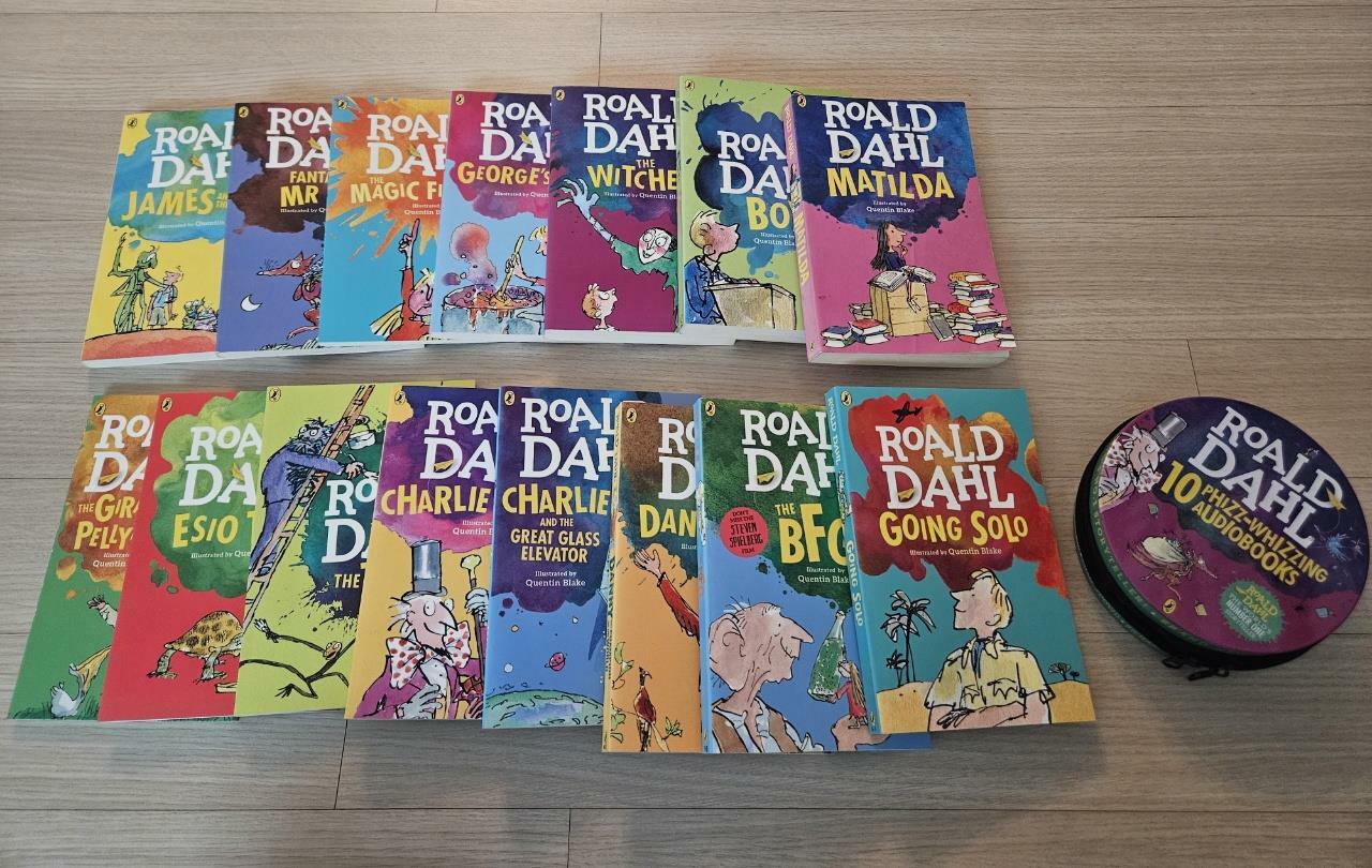 [중고] 로알드달 베스트 15종 박스 세트 Roald Dahl Collection Boxed Set (15 Paperback, 영국판, NEW edition)