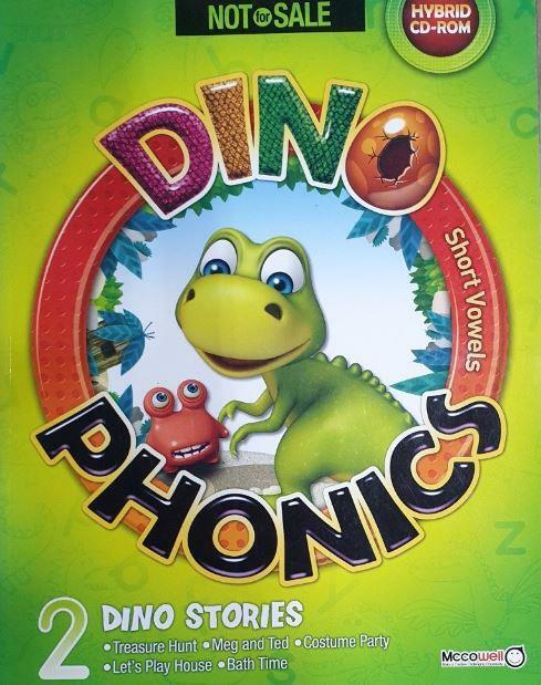 [중고] Dino Phonics 2 : Short Vowels (Student Book + Story Book + HYBRID CD-ROM)