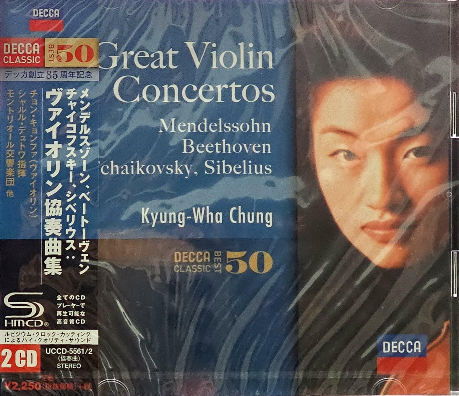 [중고] [수입 2CD = 일본 *미개봉] 정경화 Kyung-Wha Chung - Mendelssohn, Beethoven, Tchaikovsky, Sibelius [고음질 SHM-CD]