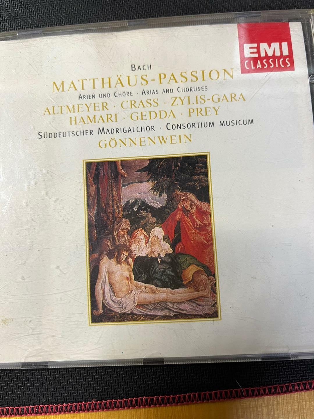[중고] BACH; MATTHAUS- PASSION, BWV 244 GONNENWEIN