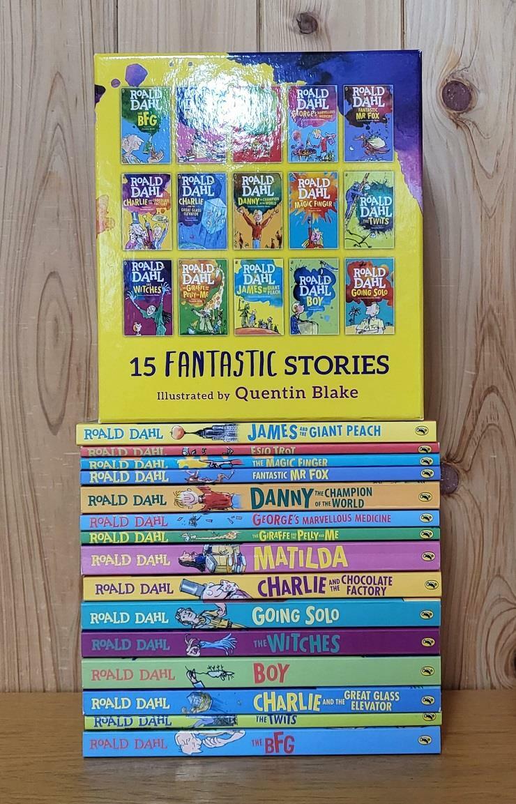 [중고] 로알드달 베스트 15종 박스 세트 Roald Dahl Collection Boxed Set (15 Paperback, 영국판, NEW edition)