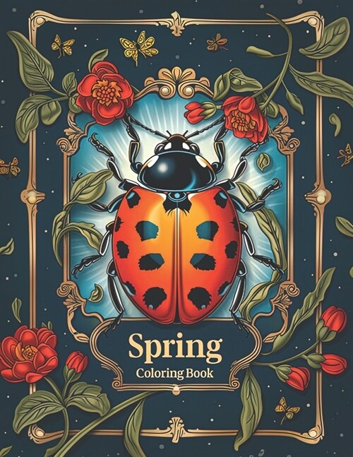 Spring Coloring Book: Beautiful Relaxing Illustrations for Adults to Color (Paperback)