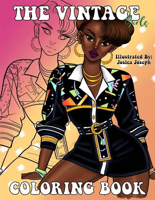 The Vintage Girls Coloring Book (Paperback)
