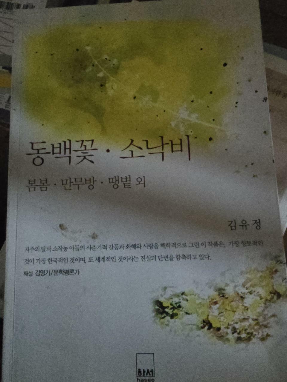 [중고] 동백꽃·봄봄 만무방 외