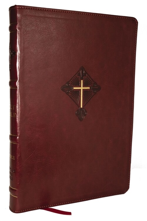 Rsv2ce, Thinline Large Print Catholic Bible, Crimson Leathersoft, Comfort Print (Imitation Leather)