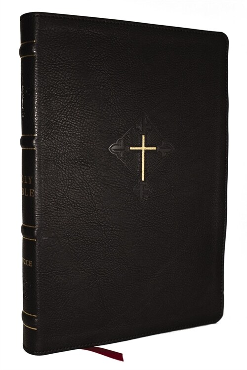 Rsv2ce, Thinline Large Print Catholic Bible, Black Leathersoft, Comfort Print (Imitation Leather)