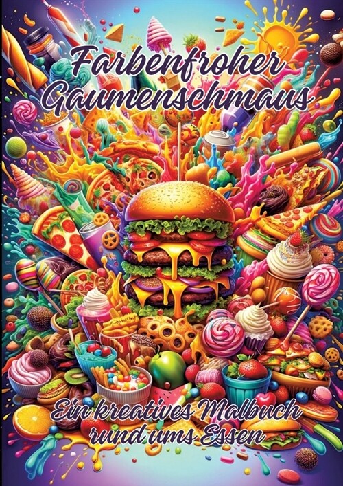 Farbenfroher Gaumenschmaus: Ein kreatives Malbuch rund ums Essen (Paperback)