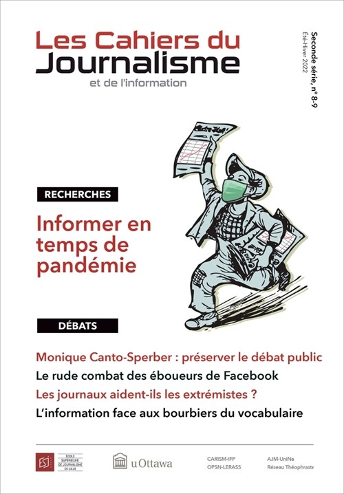 Les Cahiers Du Journalisme, V.2, No 8-9 (Paperback)