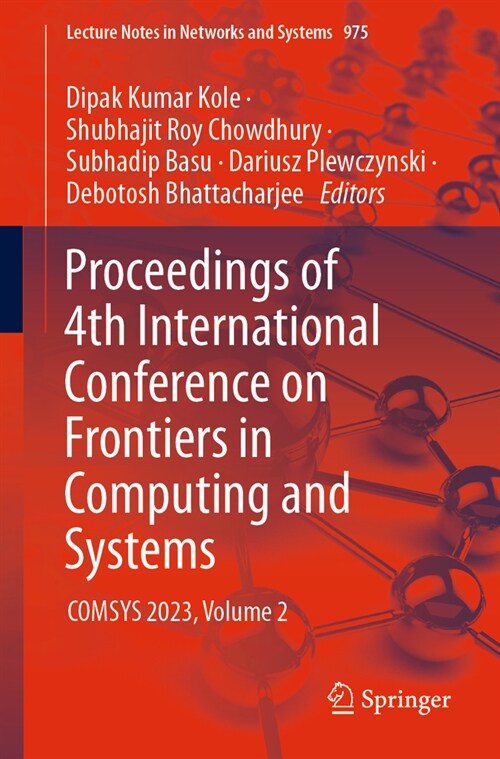 Proceedings of 4th International Conference on Frontiers in Computing and Systems: Comsys 2023, Volume 2 (Paperback, 2024)