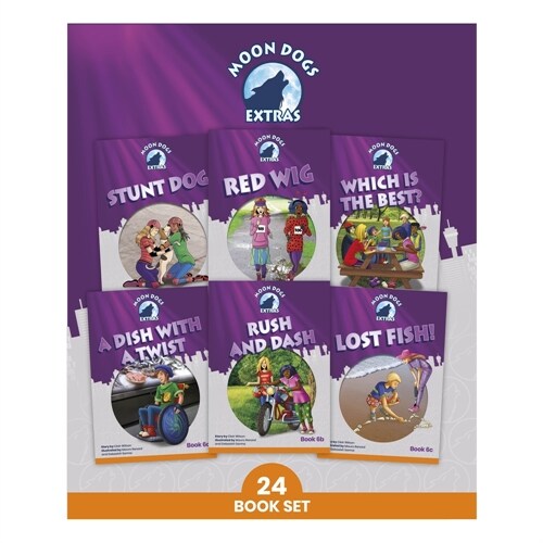 Phonic Books Moon Dogs Extras Set 2 : Adjacent consonants and consonant digraphs (Multiple-component retail product, slip-cased)