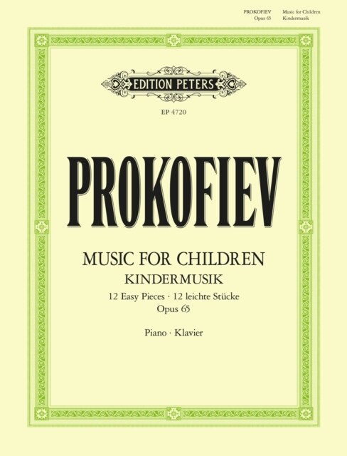 Music for Children: 12 Easy Pieces Op. 65 (Musik fur Kinder) (Sheet Music)