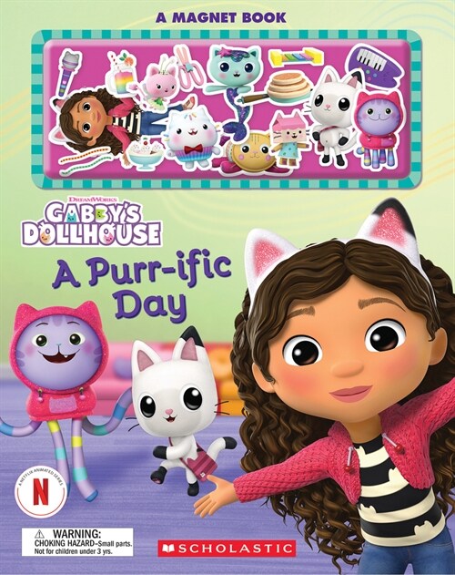 A Purr-Ific Day (Gabbys Dollhouse Magnet Book) (Paperback)