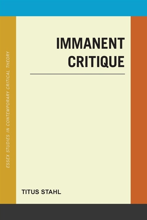 Immanent Critique (Paperback)