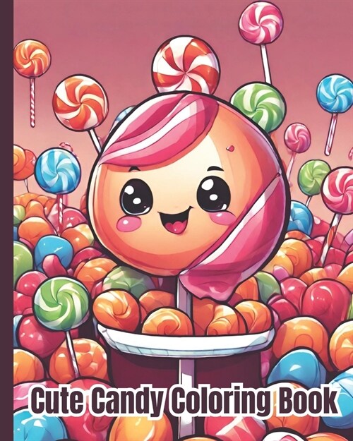 Candy Coloring Book: Cute Dessert, Incredible Illustrations For Kids, Whimsical Kawaii Fantasy Kawaii Sweet Treats Coloring Pages For Kids (Paperback)