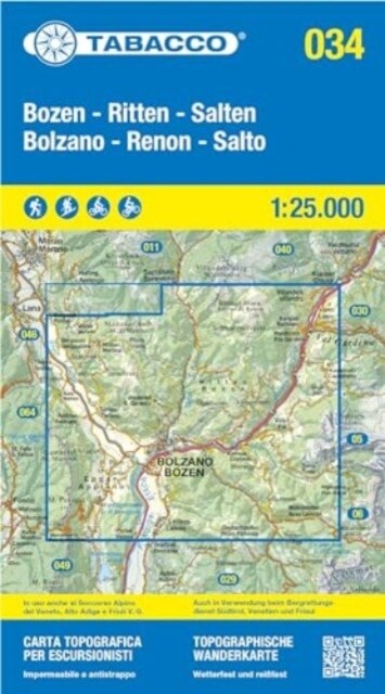 Bolzano / Renon / Salto (Sheet Map, folded)