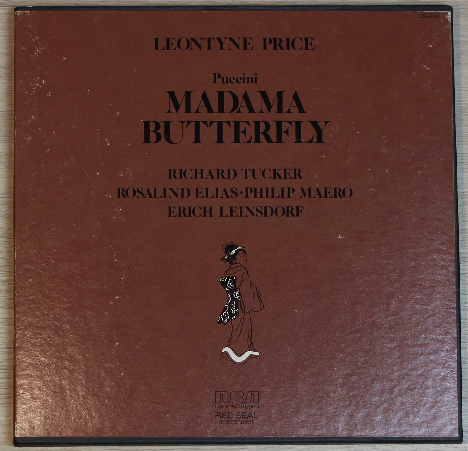 [중고] [3LP Box 수입] Puccini - Madama Butterfly · Leontyne Price, Richard Tucker, Erich Leinsdorf [US]