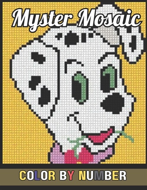 Mystery Mosaic Color By Number: New 50 Page Beautiful & Dazzling Pixel Art Coloring Book for Adults and Kids, Color Quest Challenges .. ( Large Print (Paperback)