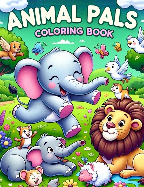 Animal Pals Coloring book: Packed with Adorable Animal Pals and Playful Creatures, Where Each Page Offers a Joyful Escape into a World of Fun, Fr (Paperback)