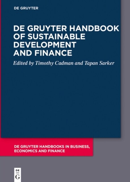 de Gruyter Handbook of Sustainable Development and Finance (Paperback)