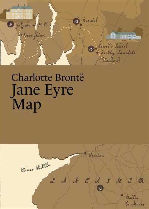 Charlotte Bront?Jane Eyre Map (Folded)