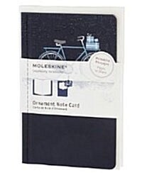 Moleskine Ornament Card Pocket - Snowy Bicycle