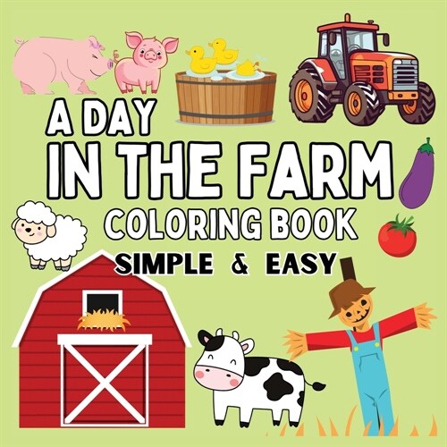 On the Farm Coloring Book: Bold and Easy Designs (Paperback)