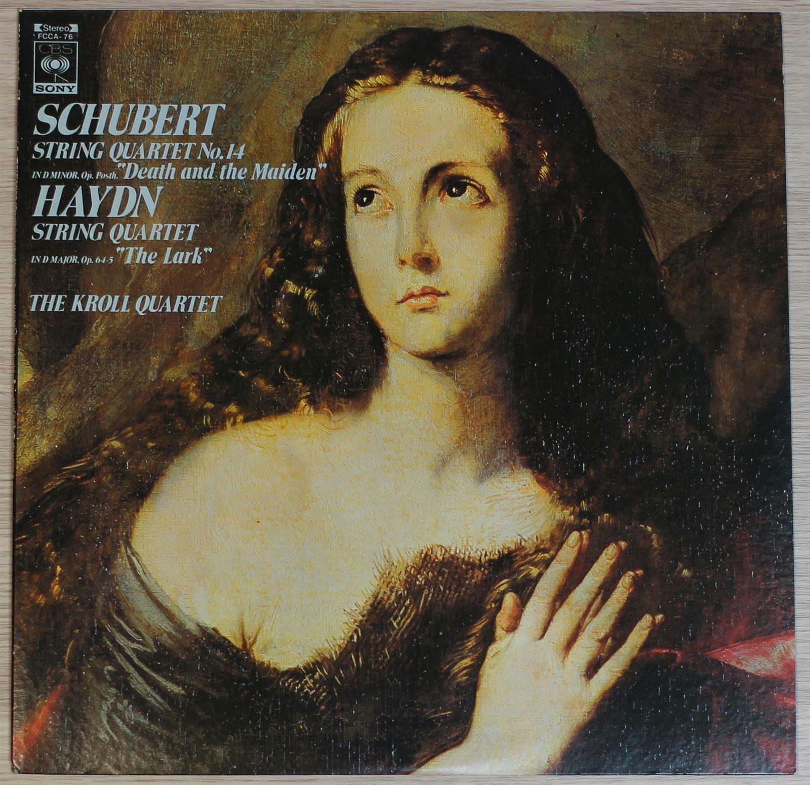 [중고] [LP 수입] Schubert · Haydn - 현악 4중주 「죽음과 소녀」 · 「종달새」 · The Kroll Quartet · [76]
