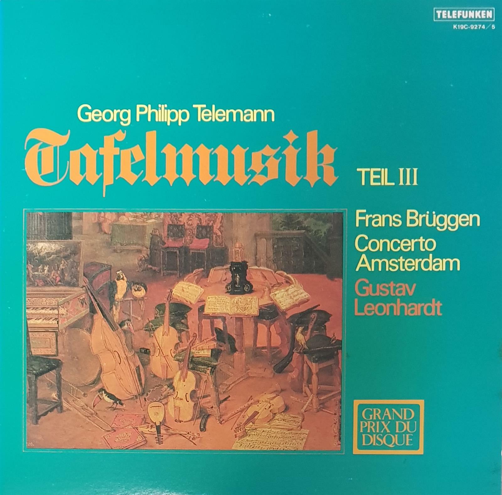 [중고] [일본반][LP] Gustav Leonhardt - Georg Philipp Telemann: Tafelmusik Teil III [Gatefold] [2LP]