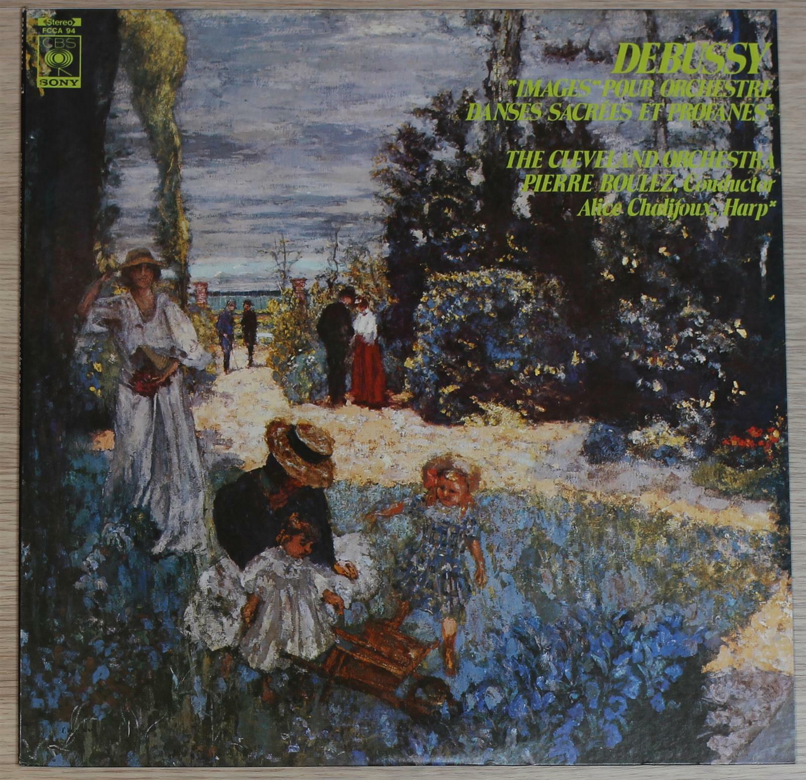 [중고] [LP 수입] Debussy - 관현악을 위한 영상, 성스러운 춤과 세속적인 춤  · Pierre Boulez, The Cleveland Orchestra · [94]