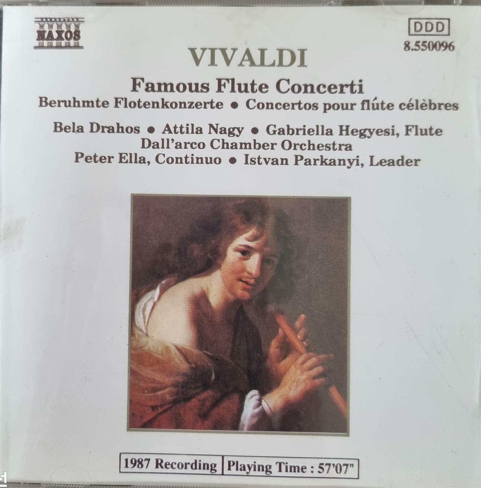 [중고] [CD 수입] Vivaldi - Famous Flute Concerti RV 108, 434, 533, 444 & 445