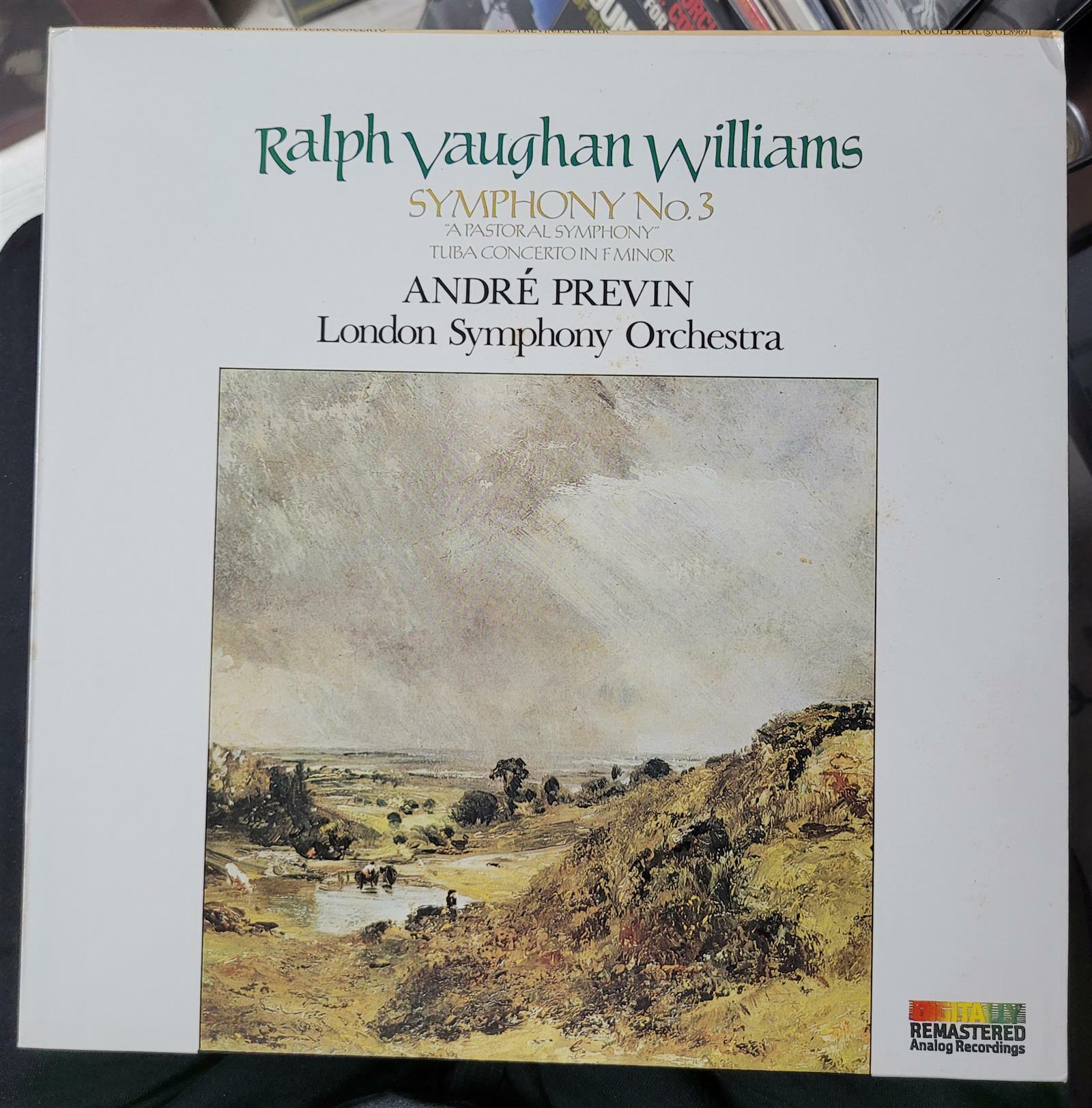 [중고] [수입][LP] Andre Previn - 본 윌리암스 : 교향곡 3번 ˝전원 교향곡˝ & 튜바 협주곡 (영국)