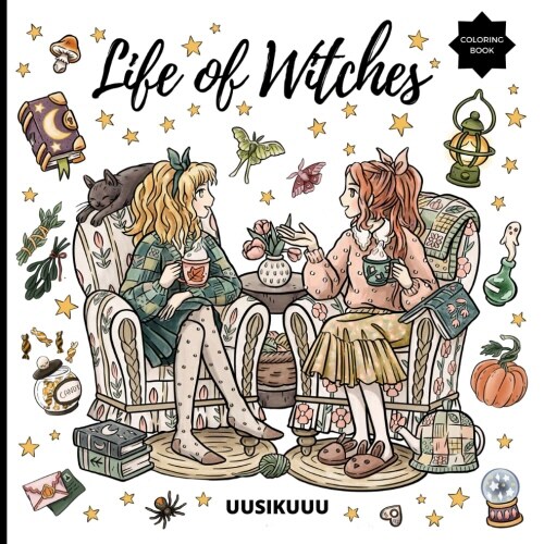 Life of Witches: Witches Coloring Book Collection - 3 Books in 1 Compilation (Paperback)