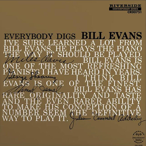 Bill Evans Trio - Everybody Digs Bill Evans [180g LP/ Mono Edition]