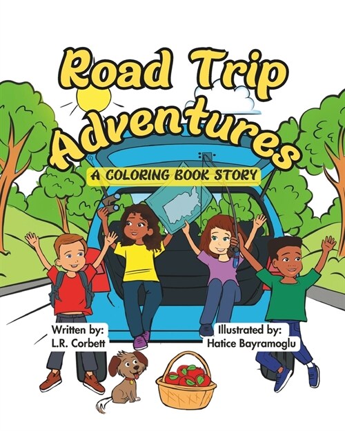 Road Trip Adventures: A Coloring Book Story (Paperback)