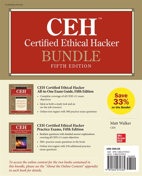 Ceh Certified Ethical Hacker Bundle, Fifth Edition (Hardcover, 5)