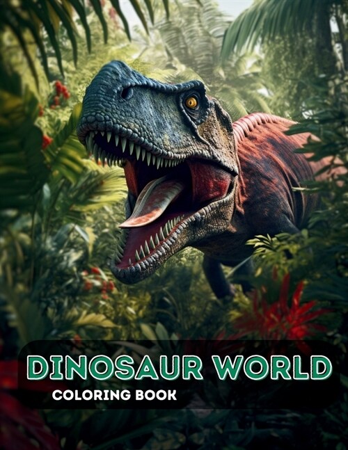 Dinosaur World: Embark on a Colorful Jurassic Journey for Kids to Color (Paperback)