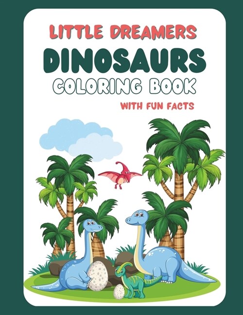 Little Dreamers Dinosaurs Coloring Book (Paperback)