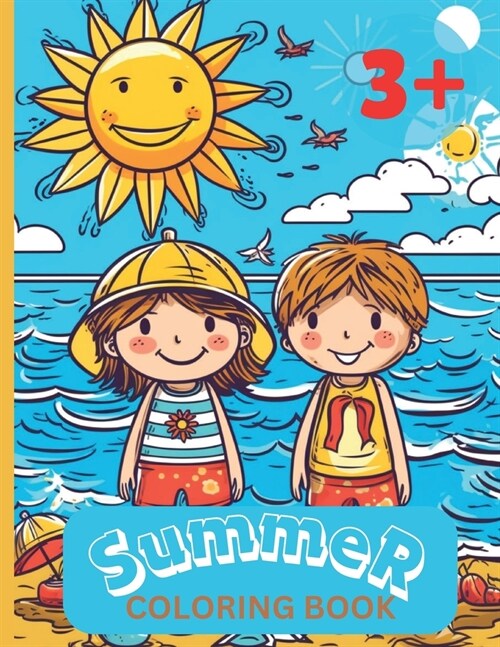 SUMMER Coloring Book: 50 Coloring Pages for Summer Vacation! 8.5X11 IN (Paperback)