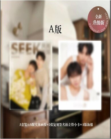 [A형] SEEK (중국) 2024년 4월 : 하세가와 마코토 & 후루야 로빈 (A형 잡지 + 포스터 1장 + 포토카드 5장)