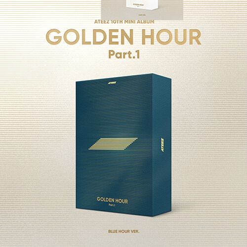 [중고] 에이티즈 - 미니 10집 GOLDEN HOUR : Part.1 [BLUE HOUR VER.]
