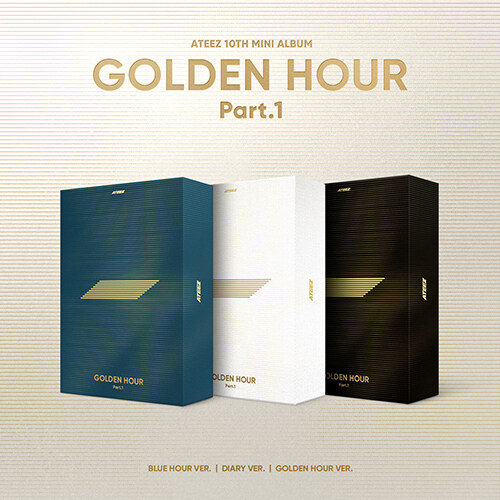 [세트] 에이티즈 - GOLDEN HOUR : Part.1 [BLUE HOUR VER.+DIARY VER.+GOLDEN HOUR VER.]