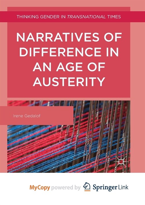 Narratives of Difference in an Age of Austerity (Paperback)