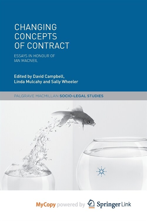 Changing Concepts of Contract (Paperback)