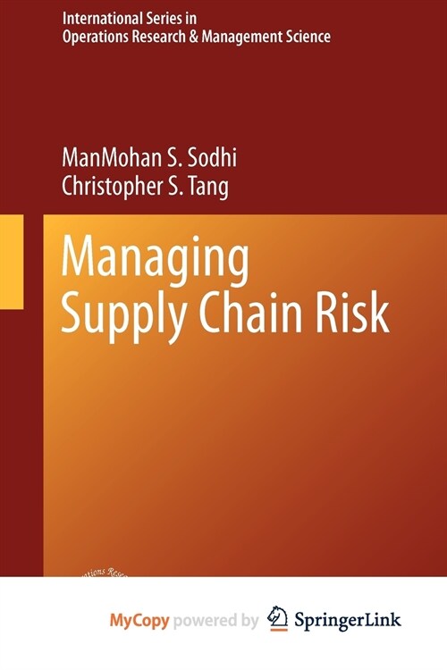 Managing Supply Chain Risk (Paperback)