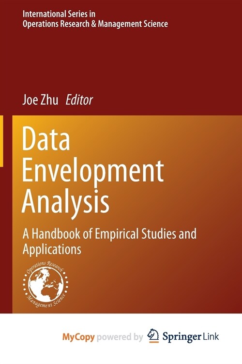 Data Envelopment Analysis (Paperback)