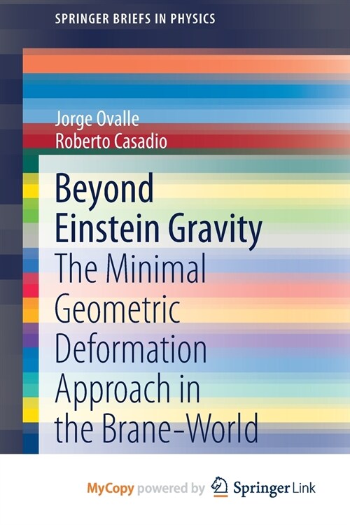 Beyond Einstein Gravity (Paperback)