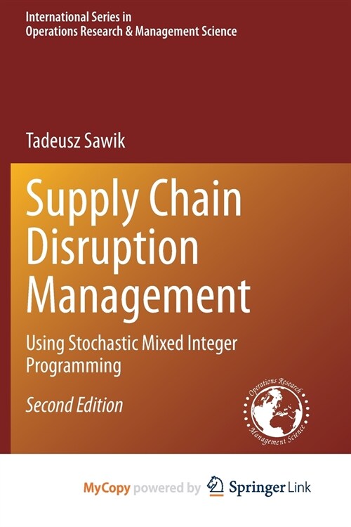 Supply Chain Disruption Management (Paperback)