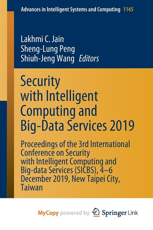 Security with Intelligent Computing and Big-Data Services 2019 (Paperback)