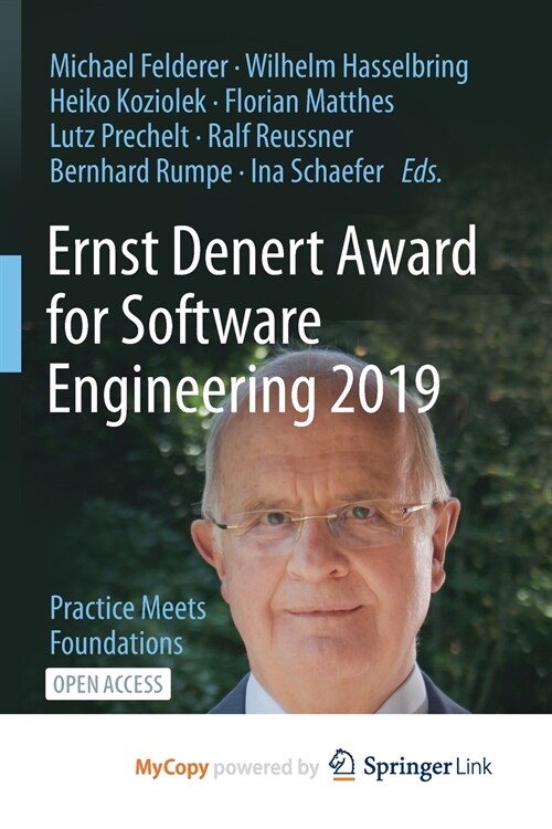 Ernst Denert Award for Software Engineering 2019 (Paperback)