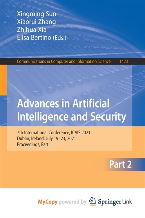 Advances in Artificial Intelligence and Security (Paperback)